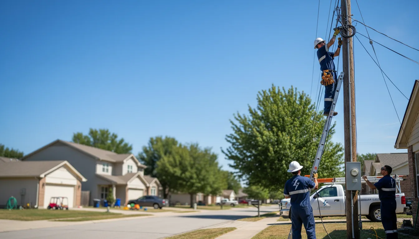 Residential electrician providing installation services in Cuba, IL